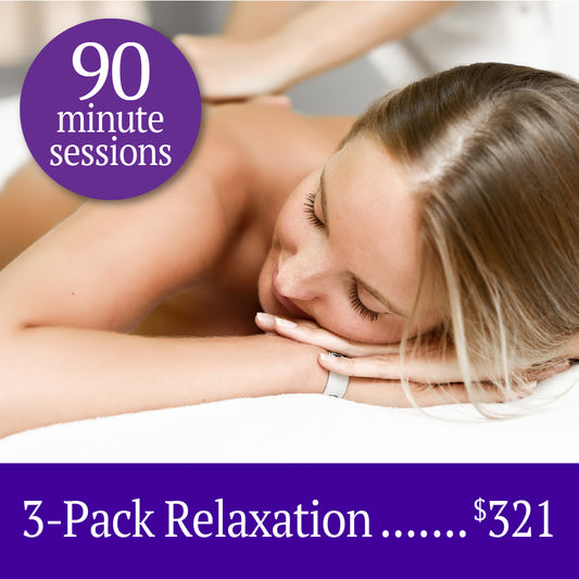 Relaxation Package of THREE 90-minute sessions